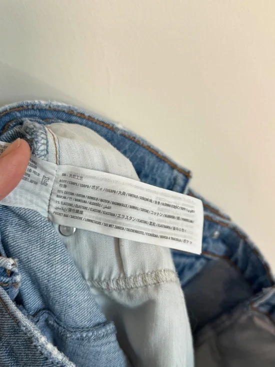 Abercrombie & Fitch The '90s Relaxed Jean High Rise Curve Love | Size 28 Long - Picture 9 of 9